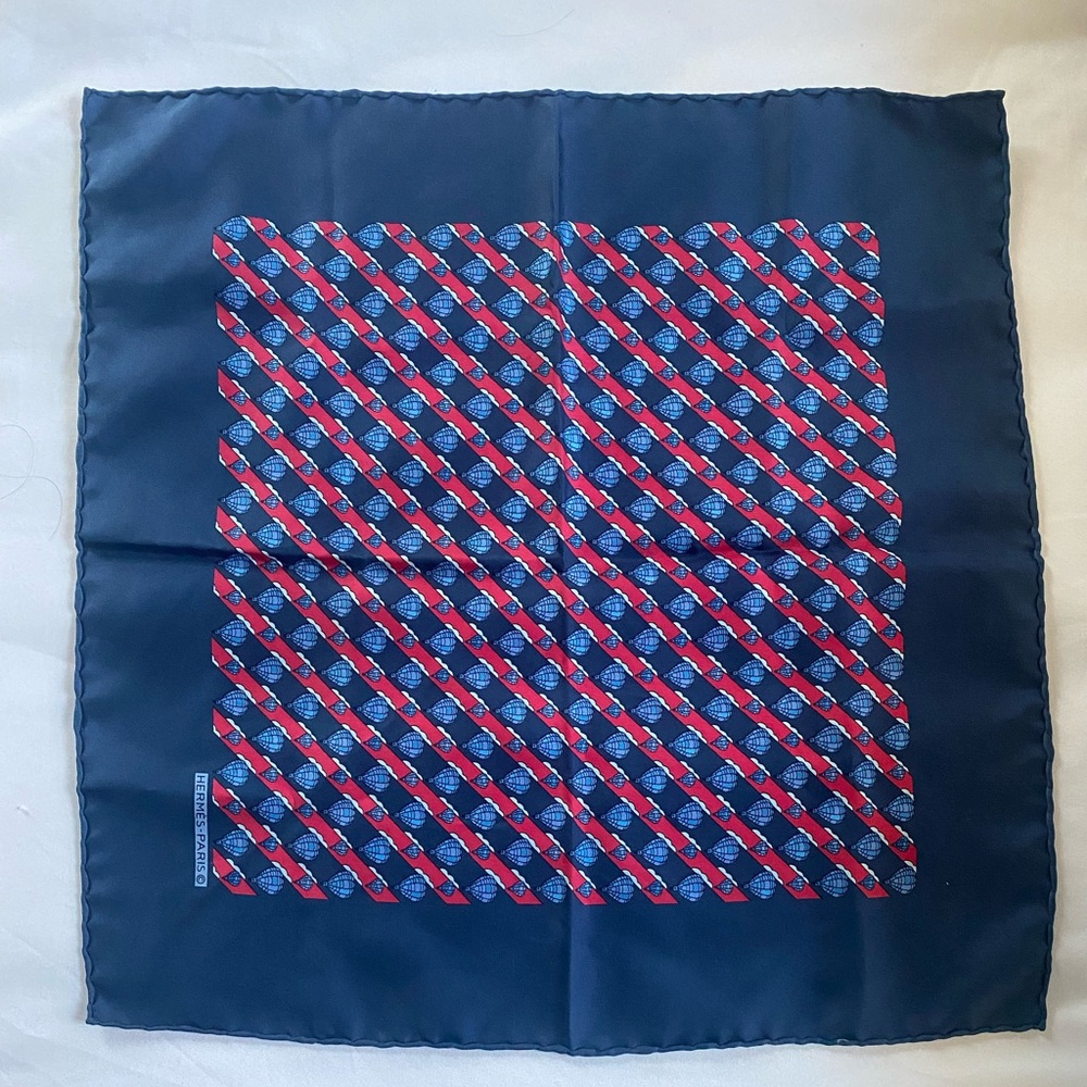 Hermès hot air balloon pocket square